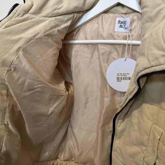 Cream beige puffer jacket from princess polly - Picture 6 of 8
